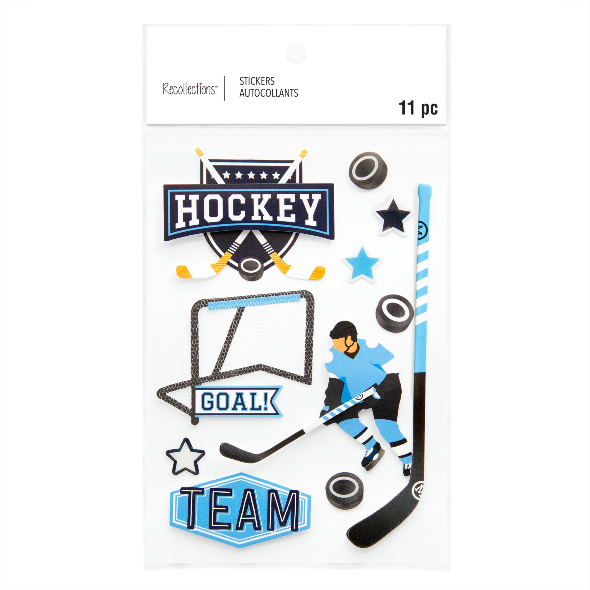 Hockey Chipboard Stickers by Recollections™